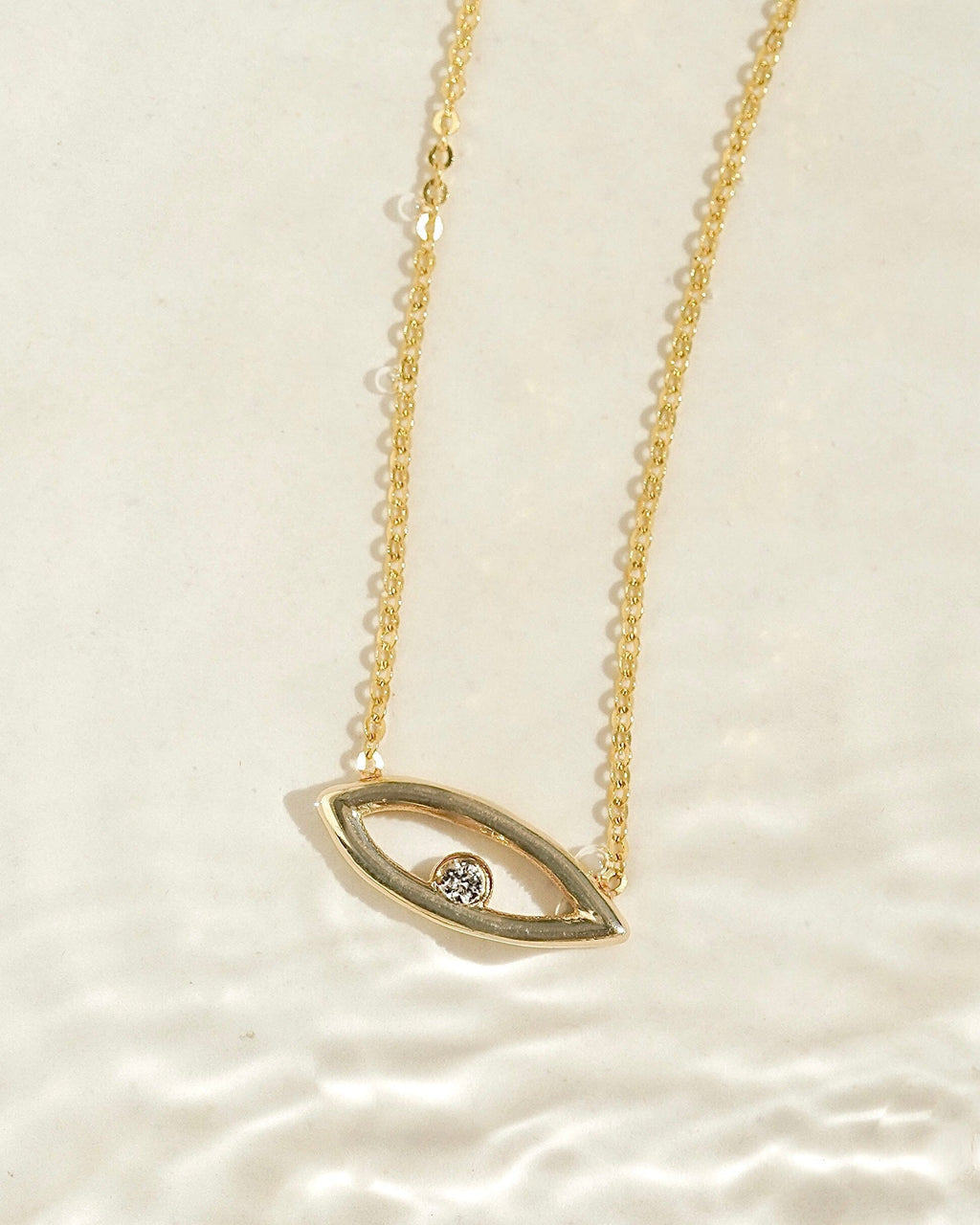 Diamond Evil Eye Necklace