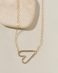 Solid Gold Itty Bitty Heart Necklace