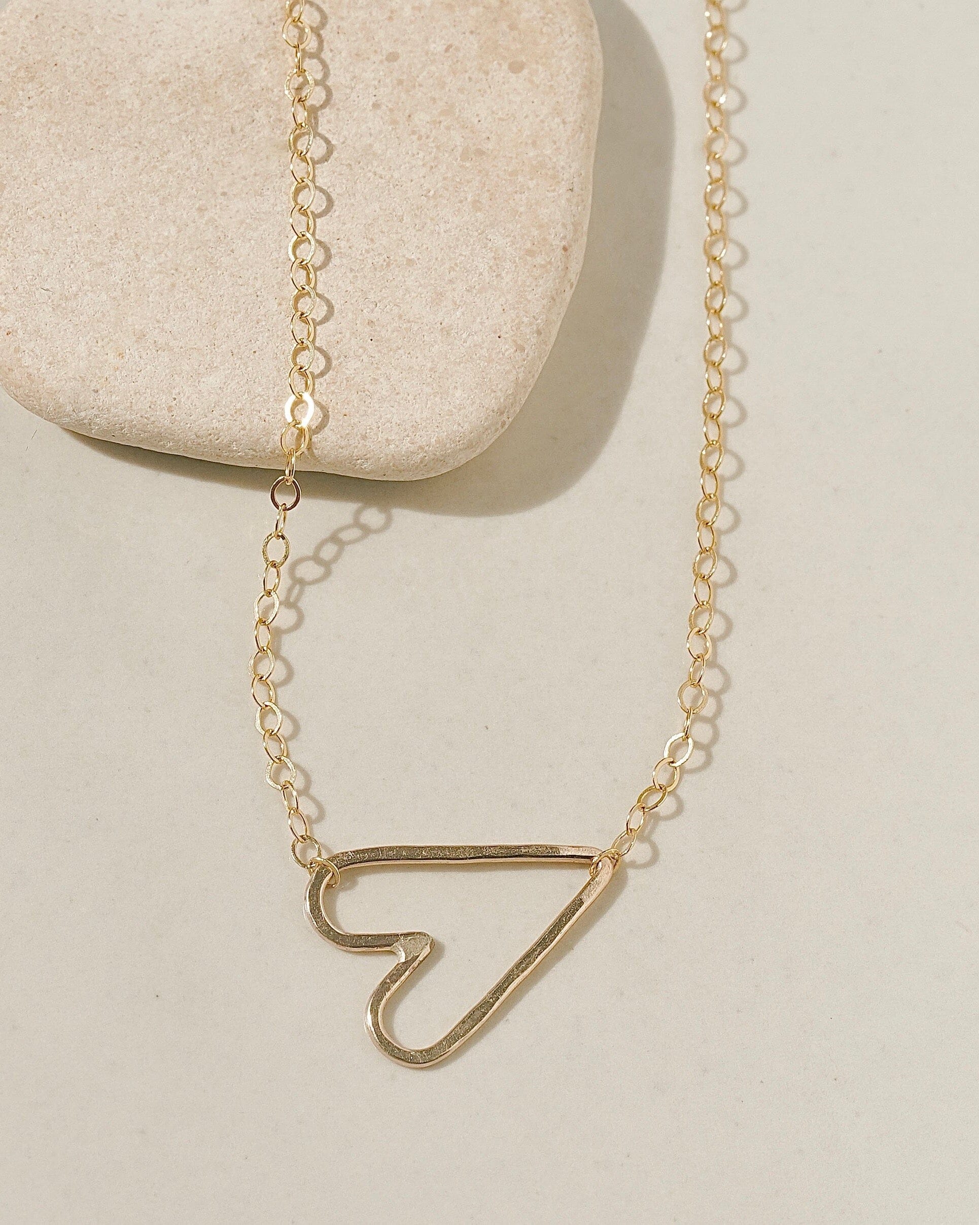 Solid Gold Itty Bitty Heart Necklace